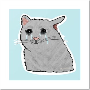 Crying Cat Posters and Art